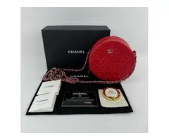 Chanel ronde camelia crossbody tas