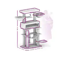 Krabpaal Lookout 198 – Off White – 15 cm stam – XXL – meerdere katten