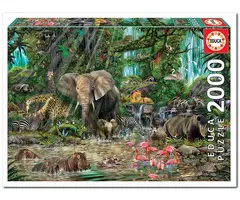 Afrikaanse Jungle - Educa - 2000 Stukjes