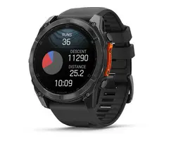 Garmin fēnix 8 - Smartwatch - 1,4* AMOLED-scherm RVS body - Grijs