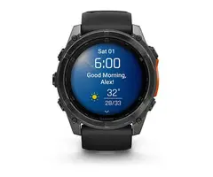 Garmin fēnix 8 - Smartwatch - 1,4* AMOLED-scherm RVS body - Grijs - 9