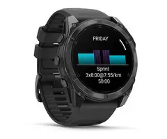 Garmin fēnix 8 - Smartwatch - 1,4* AMOLED-scherm RVS body - Grijs - 10